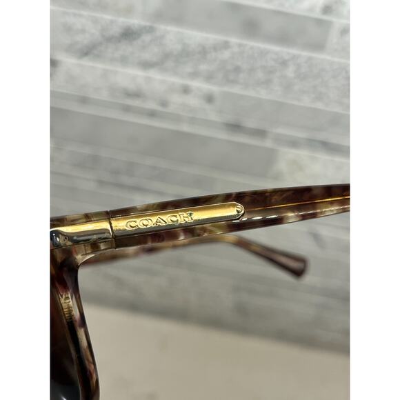 Coach HC8132 528713 Confetti Light Brown Square Women's Sunglasses "FRAMES ONLY" - Picture 2 of 8